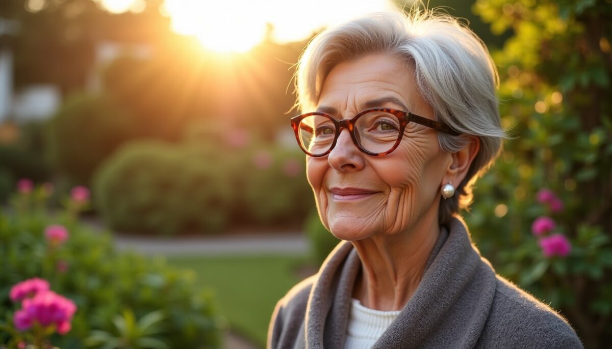 Coiffures élégantes et flatteuses pour femmes de 70 ans avec lunettes