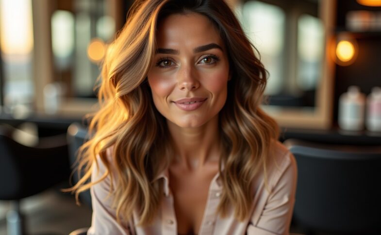 Balayage miel doré : Sublimez votre marron glacé avec élégance et savoir-faire