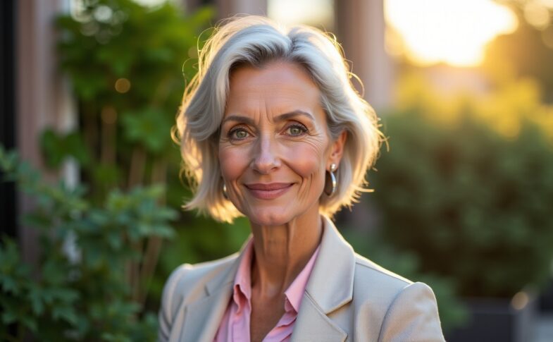 Visage ovale après 60 ans : Les coupes incontournables pour un look moderne et élégant