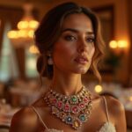 Quand un collier fait toute la déclaration, éclipsant même la robe