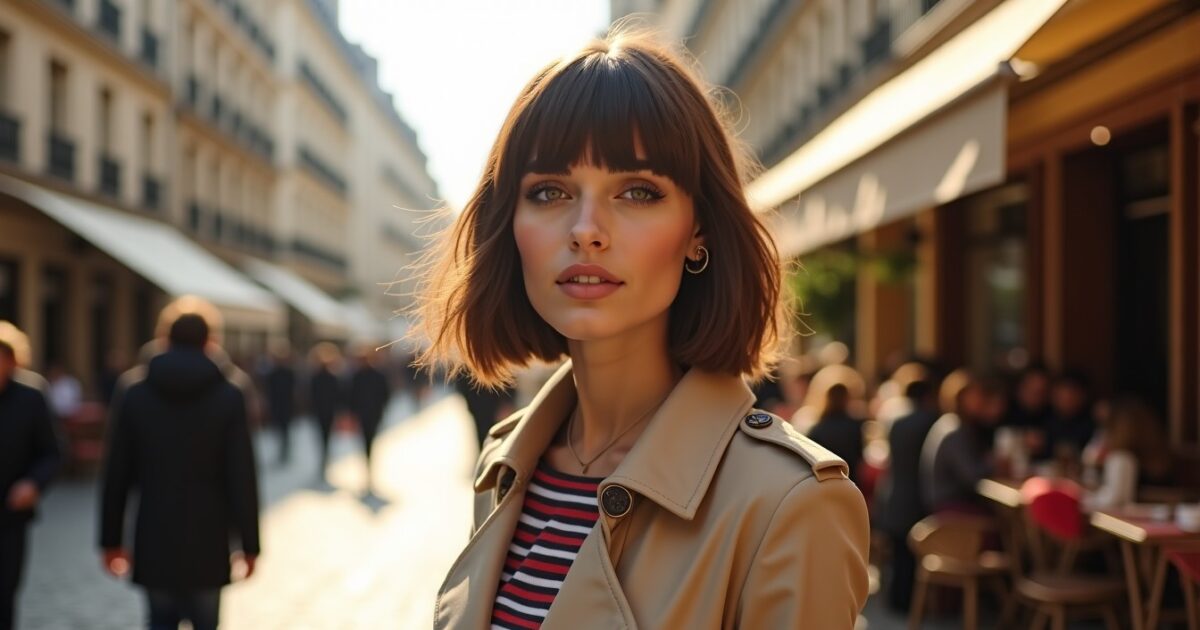 Le Carré à Frange Effilée : L’Essence du Chic Parisien qui Séduit Toutes les Tendances