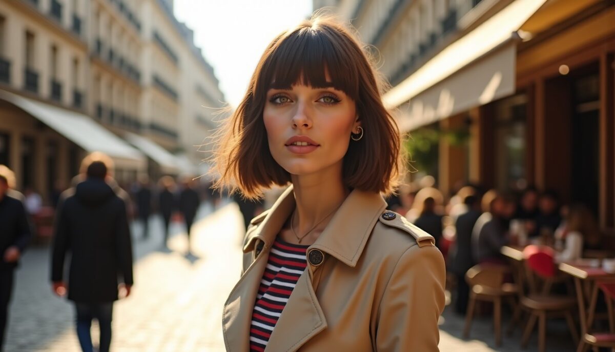 Le Carré à Frange Effilée : L’Essence du Chic Parisien qui Séduit Toutes les Tendances
